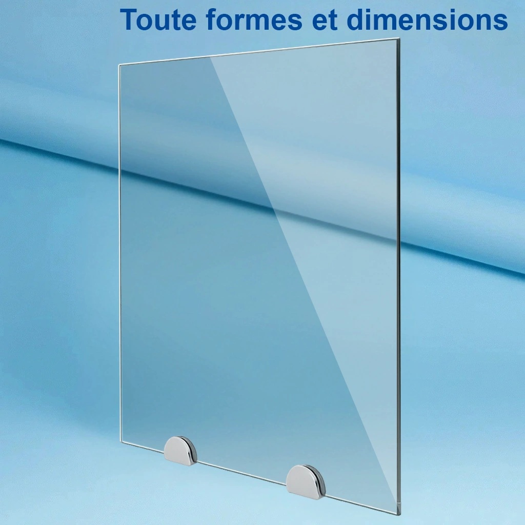 Verre clair sur mesure - de 4mm à 15mm